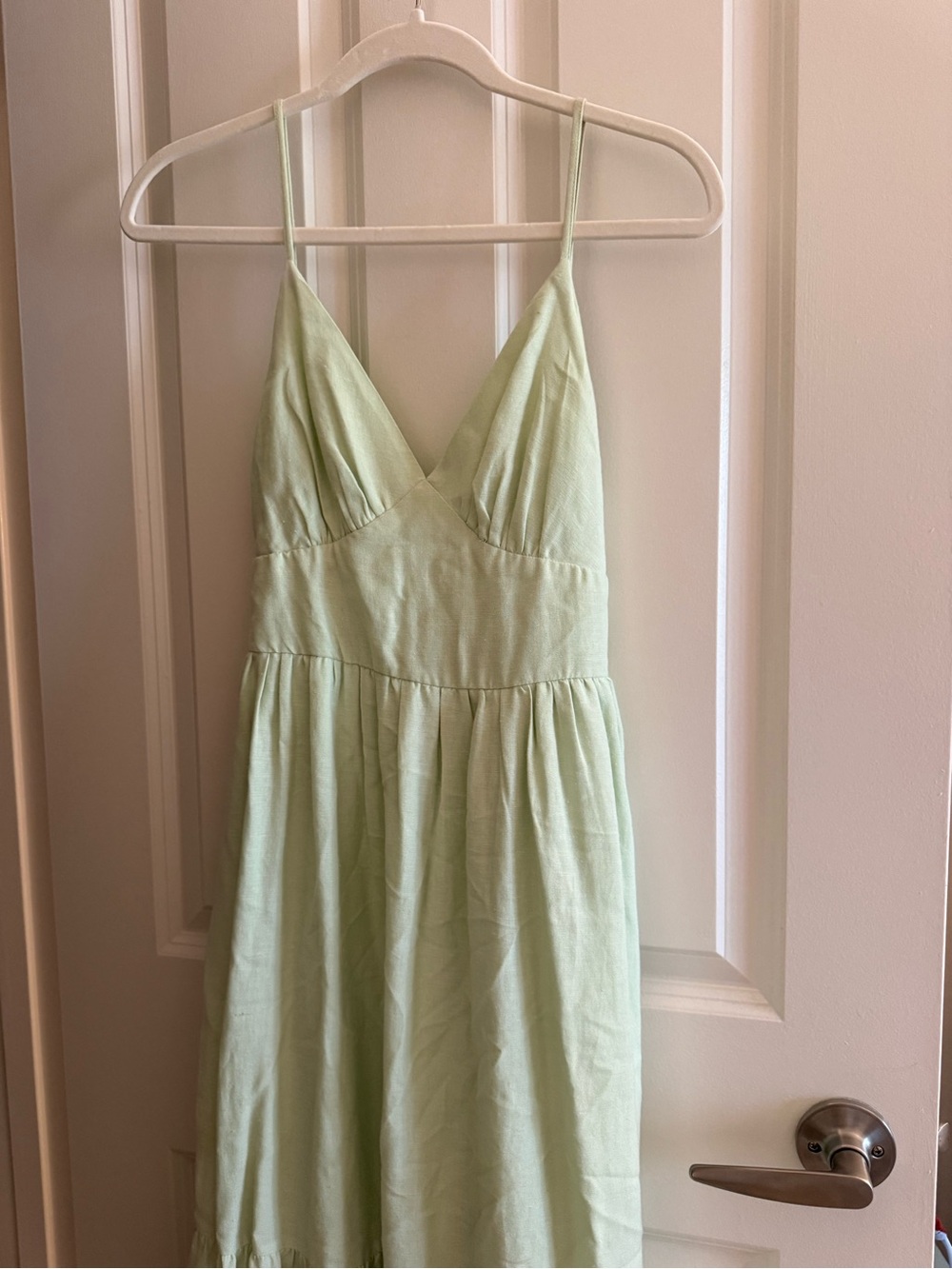 Light Green Spaghetti-Strap Slip Dress - Womendress size small